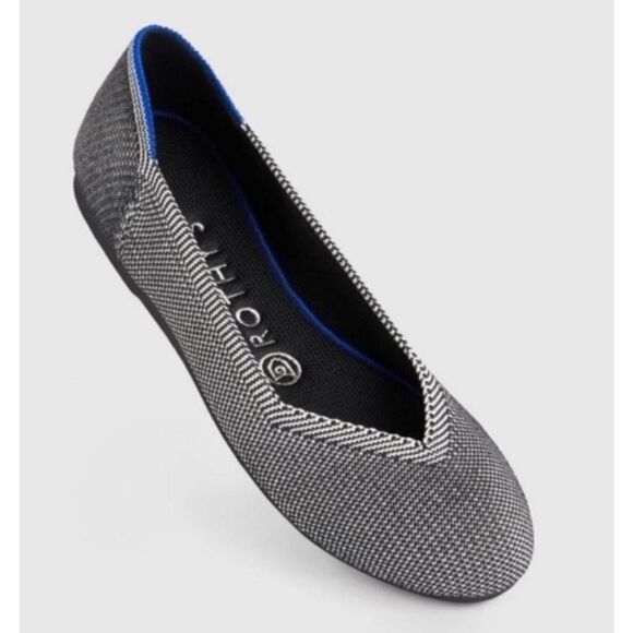 ROTHYS The Flat in Retried Grey Birdseye Size 6 - Picture 2 of 11